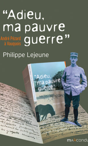 Couverture du livre "Adieu, ma pauvre guerre" de Philippe Lejeune